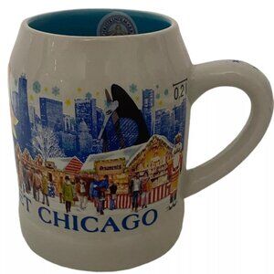 Christkindlmarket Mug Chicago 2016 German Christmas Market Blue White